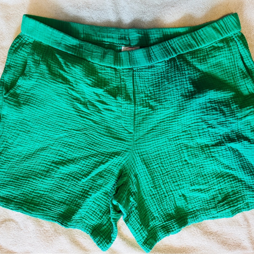 J. Jill Vibrant Green High Waist Shorts